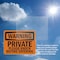 Signmission Private Please Knock Before Entering OSHA Warning Sign, Plastic, 10in W x 7in L, 2PK OS-2PACK-WS-P-710-L-12347 - alternate 5